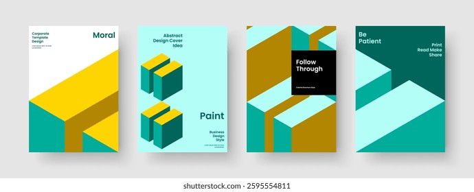 Abstract Brochure Layout. Isolated Book Cover Design. Geometric Banner Template. Report. Poster. Background. Flyer. Business Presentation. Portfolio. Newsletter. Magazine. Journal. Advertising