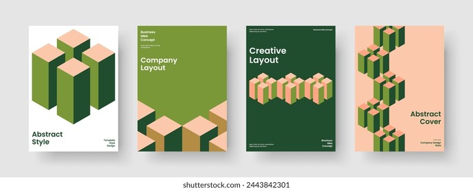 Abstract Brochure Layout. Modern Report Template. Isolated Business Presentation Design. Book Cover. Poster. Banner. Background. Flyer. Catalog. Journal. Newsletter. Magazine. Advertising. Leaflet