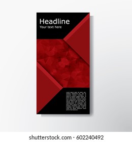 Minimal Simple Red Color Design Template Stock Vector (Royalty Free ...