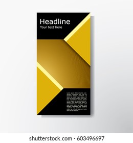 Abstract brochure layout vector illustration.