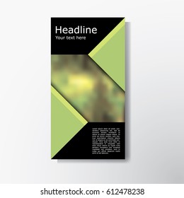 Abstract brochure layout vector illustration.
