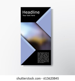 Abstract brochure layout vector illustration.