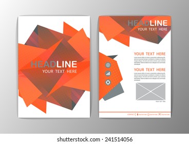 Abstract Brochure Template. Business polygon corporate background Flyer Layout. Vector illustration