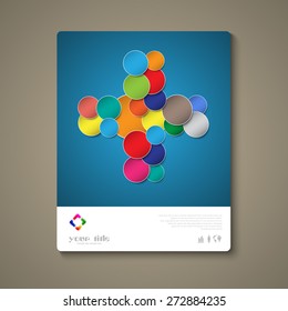 Abstract brochure template with circles