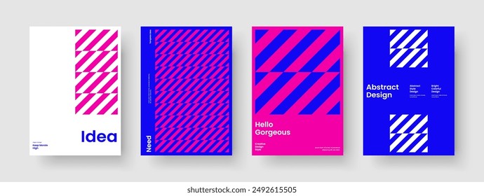 Abstract Brochure Template. Creative Report Design. Geometric Business Presentation Layout. Banner. Flyer. Background. Book Cover. Poster. Portfolio. Brand Identity. Advertising. Notebook. Handbill