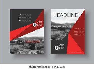 Abstract brochure template design cover design Annual report