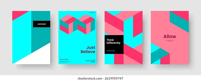 Plantilla Abstractas de folletos. Diseño geométrico de la cubierta del libro. Diseño de Reporte Creativo. Anuncio. Presentación de Negocios. Cartel. Antecedentes. Volante. Diario. Cartera. Folleto. Catálogo. Panfleto