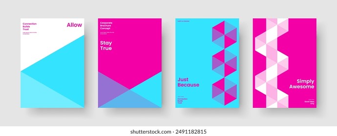 Plantilla Abstractas de catálogos. Diseño de póster geométrico. Diseño de presentación empresarial creativa. Volante. Anuncio. Portada del libro. Informe. Antecedentes. Cuaderno. Handbill. Boletín informativo. Prospecto. Revista