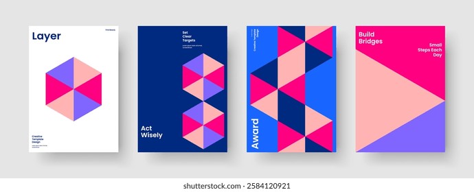 Abstract Brochure Template. Geometric Poster Design. Creative Report Layout. Background. Flyer. Business Presentation. Banner. Book Cover. Catalog. Newsletter. Advertising. Leaflet. Brand Identity