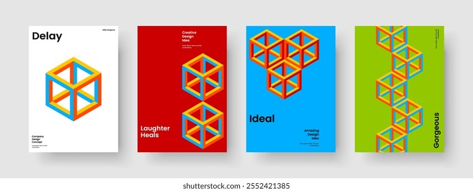 Modelo de Folheto Abstrato. Design de banner isolado. Layout Do Plano De Fundo Geométrico. Panfleto. Cartaz. Apresentação de negócios. Relatório. Capa de Livro. Catálogo. Panfleto. Boletim informativo. Revista. Portfólio