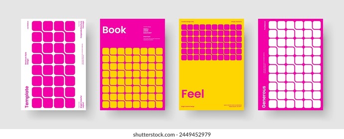 Abstract Brochure Template. Isolated Book Cover Design. Creative Background Layout. Banner. Report. Poster. Flyer. Business Presentation. Newsletter. Magazine. Handbill. Brand Identity. Catalog