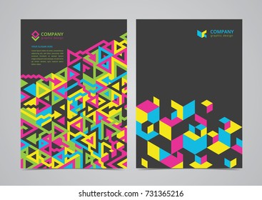 Diseño de plantilla de folleto abstracto. Ilustración vectorial moderna creativa.