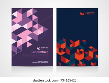 Abstract brochure template layout design. Creative modern vector illustration.