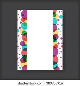 Abstract brochure title sheet