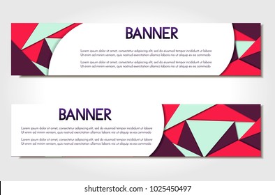 Abstract brochure, voucher, invitation, flyer in geometric shapes, style isolated on background. Modern and creative label. vector illustration