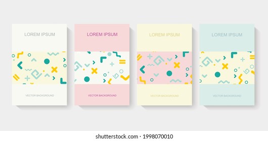 Abstract brochures design, vector illustration.