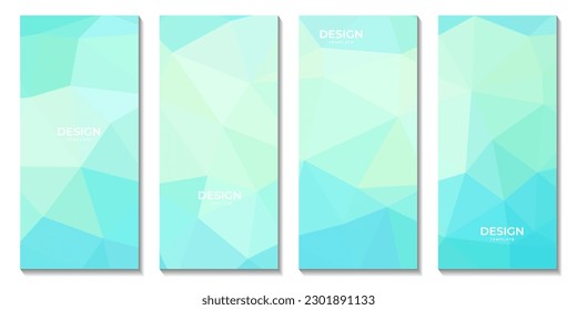 abstract brochures geometric colorful gradient with triangles pattern modern background for business