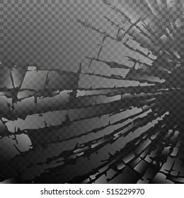 Abstract broken glass background. Vector illustration