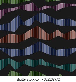 Abstract broken striped background. Vector background