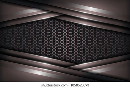 Abstract Bronze Modern Background Design. Vector Illustration Design Template Element.