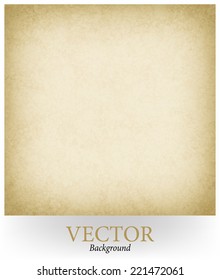 abstract brown background beige tan color vector, elegant warm background of vintage grunge background texture light center, beige brown paper style or old sepia parchment vector