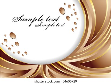 Abstract brown background; clip-art