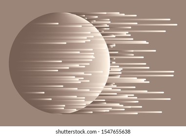 Abstract  brown background. Colored spheres with a gradient. Vector illustration