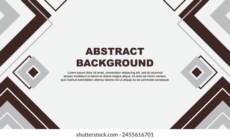 Abstract Brown Background Design Template. Banner Wallpaper Vector Illustration. Brown Background