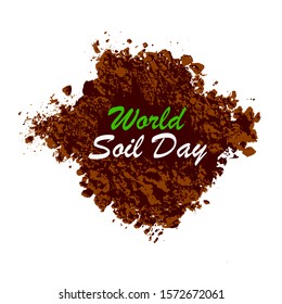 Abstract Brown Background. Ecological Concept. World Soil Day