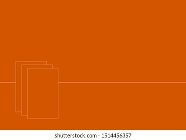 abstract brown background with empty paper sheet