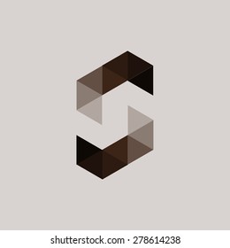 Abstract brown background. Logo design. Vector



