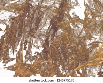 Abstract brown background on white backdrop. Rectangular horizontal shape. Average rough design. Vector.
