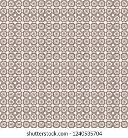 Abstract brown background, small squares. Tile or texture. Vector illustration.