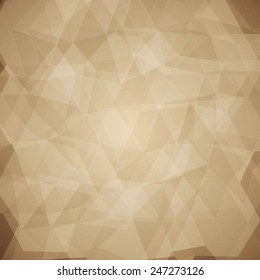 Abstract brown background with a lot of squares. Beautiful vector background.