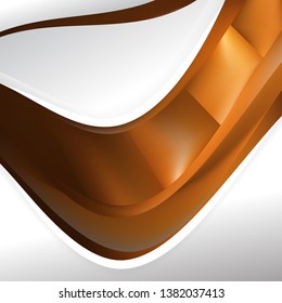Abstract Brown Background Template Illustrator