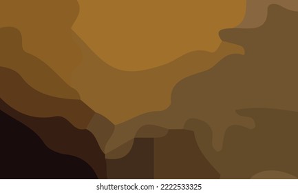Abstract brown background. Various shapes and unique composition. Suitable for poster and banner