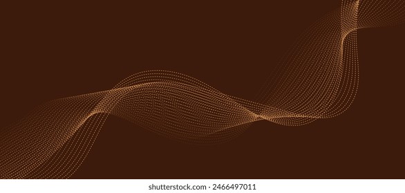 abstract brown background with waves