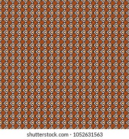 Abstract brown, black and white image with a squares. Vector illustration. Digital art abstract seamless pattern.