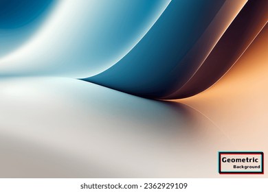 Resumen de fondo geométrico marrón y azul. Composición dinámica de formas. Ilustración vectorial.