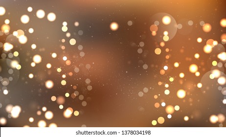 Abstract Brown Blurred Bokeh Background