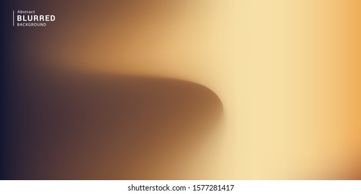 Abstract brown blurred gradient background with light. Nature backdrop. Vector illustration.