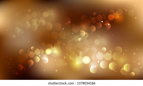Abstract Brown Blurry Lights Background Illustration
