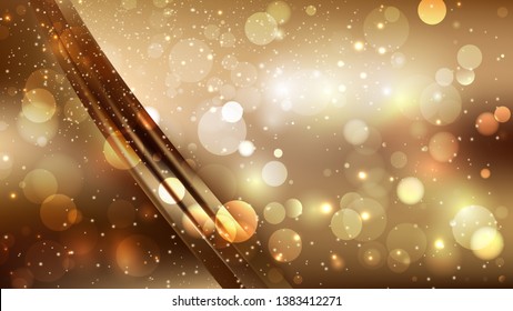 Abstract Brown Bokeh Background Image