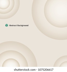 Abstract brown circle background with copy space for business presenting. Illustration vector eps10