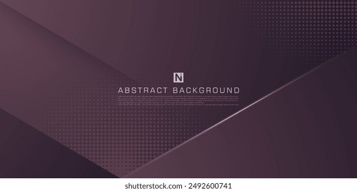 Abstract brown color gradient overlap 3D background for card graphics design. Dark brown luxury background elements. Eps10 vector