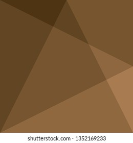 Abstract brown color pattern of geometric shapes, Geometric triangular background, vector