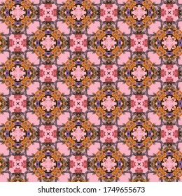 Abstract brown color seamless pattern design composition. Wallpaper, background. Eps 10