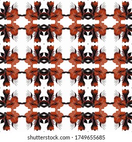 Abstract brown color seamless pattern design composition. Wallpaper, background. Eps 10