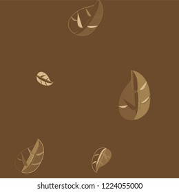 Abstract brown colorful Leaves background pattern - Illustration , Textile, Plant, Leaf, Wallpaper, white background, Painted Image, Springtime, Season, Leaf, wallpaper