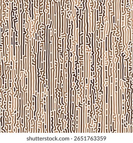 ABSTRACTAS LÍNEAS DE COLOR MARRÓN PATRÓN DE TURING DISEÑO RUGOSO VECTOR DE FONDO DE DIFUSIÓN DE REACCIÓN BUENO PARA EL FONDO DE PANTALLA, CUBIERTA, CARTEL 